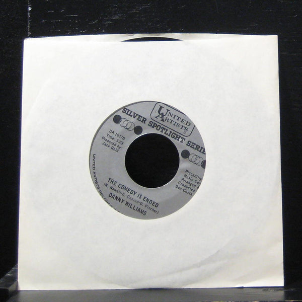 Danny Williams - White On White / The Comedy Is Ended 7" VG+ UA 1637 Vinyl 45 - Shuga Records