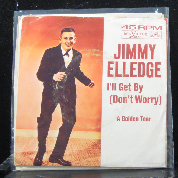 Jimmy Elledge - I'll Get By / A Golden Tear 7" VG+ 47-8081 Vinyl 45 - Shuga Records