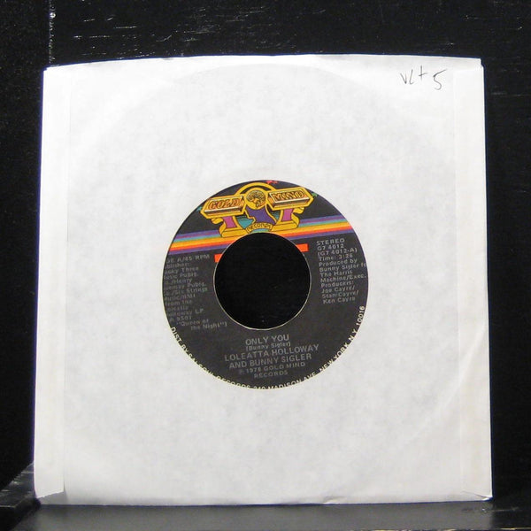 Loleatta Holloway And Bunny Sigler - Only You 7" VG+ G7 4012 Vinyl 45 - Shuga Records