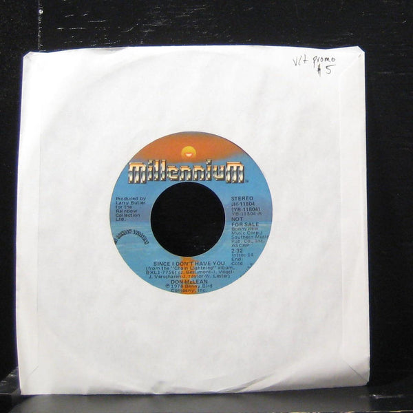 Don McLean - Since I Don't Have You 7" VG+ YB-11804 Vinyl 45 Promo - Shuga Records