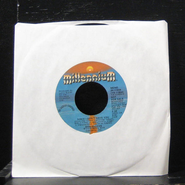 Don McLean - Since I Don't Have You 7" VG+ YB-11804 Vinyl 45 Promo - Shuga Records