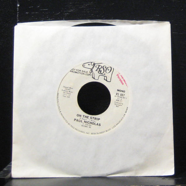 Paul Nicholas - On The Strip / Beauty Queen 7" VG+ RS 887 Vinyl 45 Promo - Shuga Records