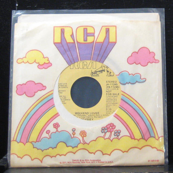 Odyssey - Weekend Lover Stereo / Mono 7" VG+ JH-11245 Vinyl 45 Promo - Shuga Records