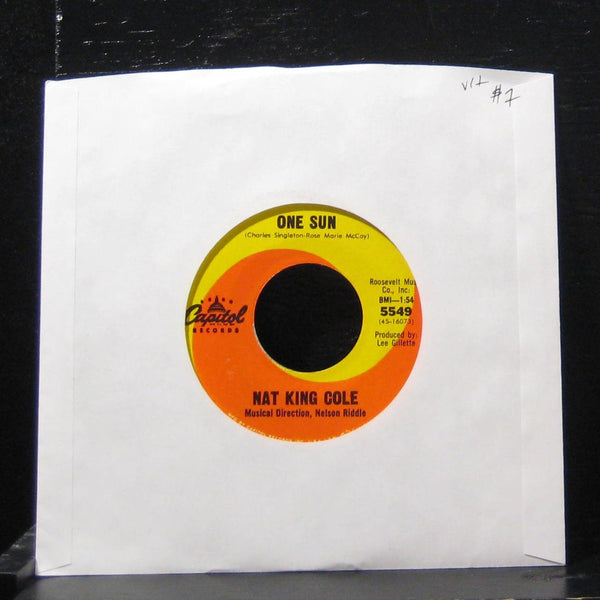 Nat King - Cole One Sun / Looking Back 7" VG+ 5549 Vinyl 45 - Shuga Records