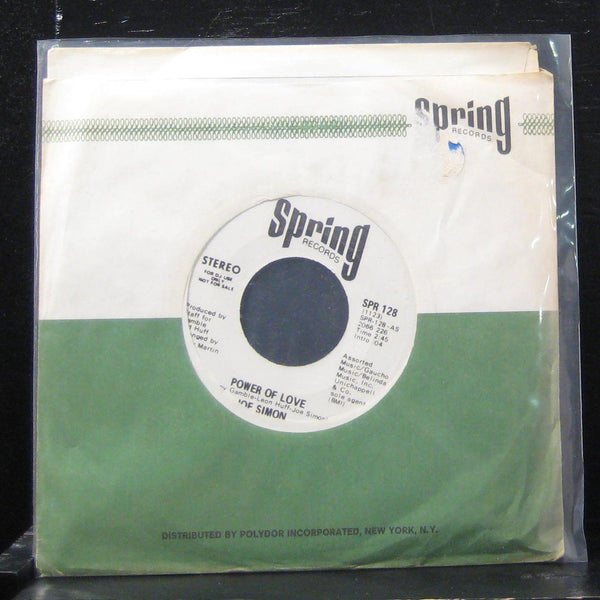 Joe Simon - Power Of Love / The Mirror Don't Lie 7" VG+ SPR 128 Vinyl 45 - Shuga Records