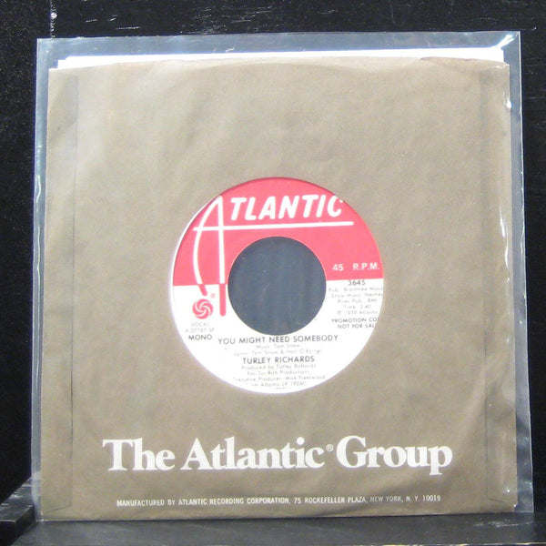 Turley Richards - You Might Need Somebody 7" VG+ 3645 Vinyl 45 Promo - Shuga Records