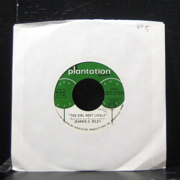 Jeannie C Riley - There Never Was A Time / Back To School 7" VG+ PLA-#7 Vinyl 45 - Shuga Records