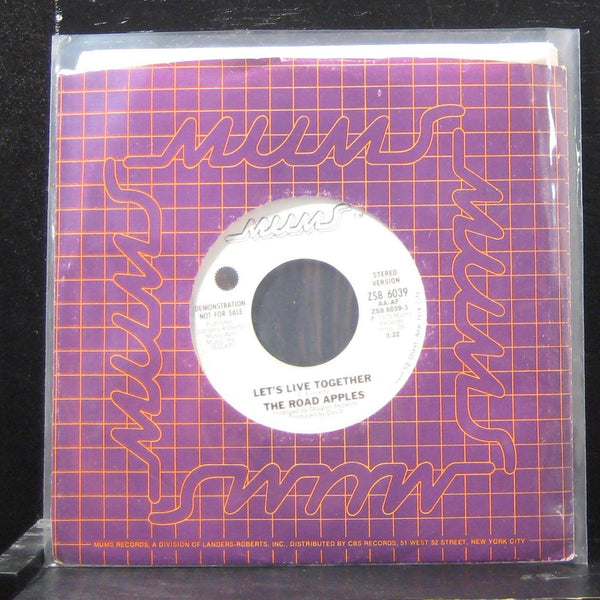 The Road Apples - Let's Live Together 7" VG+ ZS8 6039 Vinyl 45 Promo - Shuga Records