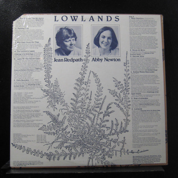 Jean Redpath With Abby Newton - Lowlands LP New Sealed PH 1066 Vinyl 1986 Record - Shuga Records