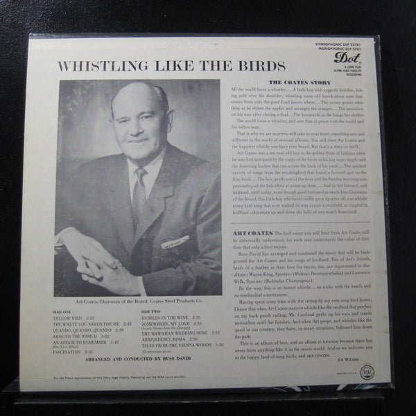 Art Coates - Whistling Like The Birds LP Mint- DLP 25781 Mono Dot Vinyl Record - Shuga Records