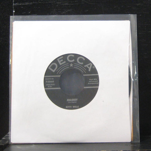 Kitty Wells - Jealousy / I Can't Help Wondering 7" VG+ 9-30662 Vinyl 45 - Shuga Records