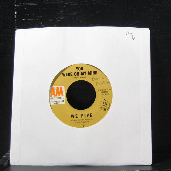 We Five - You Were On My Mind / Small World 7" VG+ 770 Vinyl 45 - Shuga Records