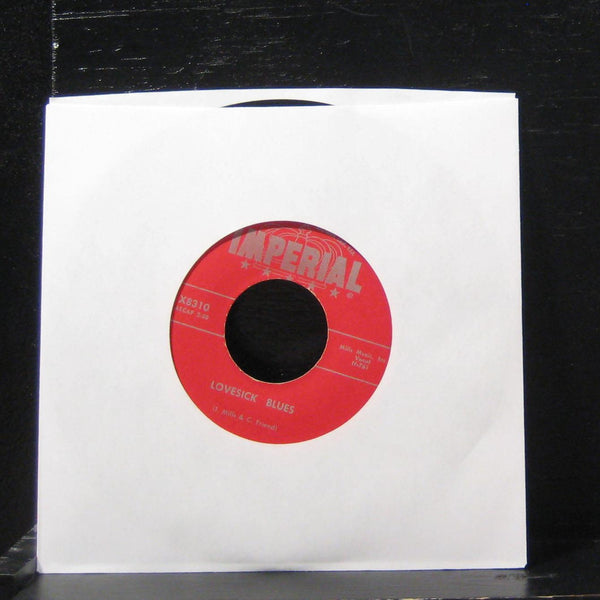 Slim Whitman - Lovesick Blues 7" VG+ X8310 Vinyl 45 Imperial - Shuga Records