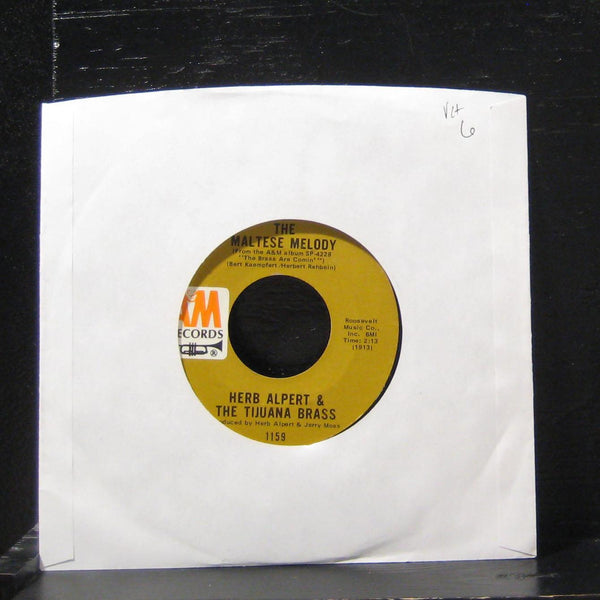 Herb Alpert & The Tijuana Brass - The Maltese Melody 7" VG+ 1159 Vinyl 45 - Shuga Records