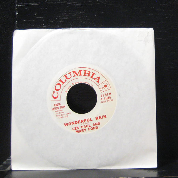 Les Paul & Mary Ford - Wonderful Rain 7" Mint- 4-41660 Vinyl 45 Promo - Shuga Records