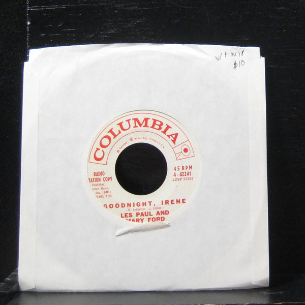 Les Paul & Mary Ford - Goodnight, Irene 7" VG+ 4-42241 Vinyl 45 Promo - Shuga Records