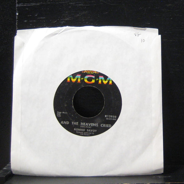 Ronnie Savoy - And The Heavens Cried / The Big Chain 7" VG K12950 Vinyl 45 - Shuga Records
