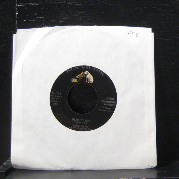 Henri Rene - Blue Flame / Point Of No Return 7" VG+ 47-7356 Vinyl 45 - Shuga Records