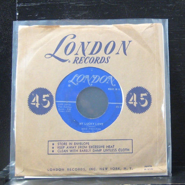 Mike Preston - My Lucky Love / A House A Car And A Wedding Ring 7" Vinyl 45 - Shuga Records