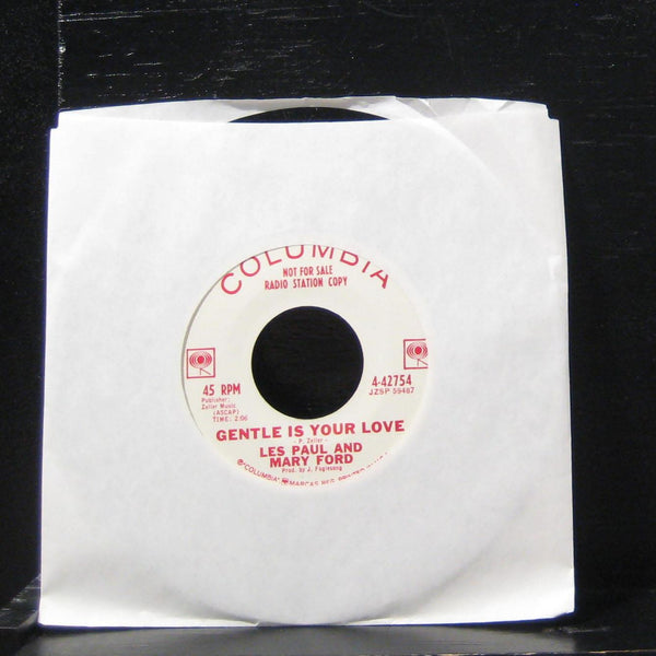 Les Paul & Mary Ford - Move Along Baby 7" VG+ 4-42754 Vinyl 45 Columbia - Shuga Records