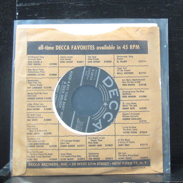 Jerry Lewis - Come Rain Or Come Shine 7" VG+ 9-30124 Vinyl 45 - Shuga Records