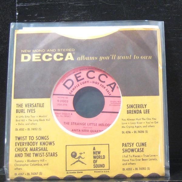Anita Kerr Quartet - My Love Is A Kitten 7" VG+ 9-31002 Vinyl 45 Promo - Shuga Records