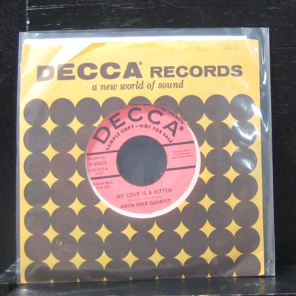 Anita Kerr Quartet - My Love Is A Kitten 7" VG+ 9-31002 Vinyl 45 Promo - Shuga Records
