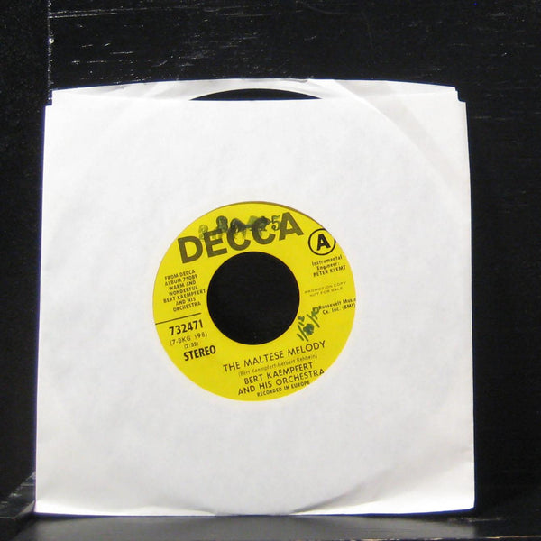 Bert Kaempfert And His Orchestra 7" VG One Lonely Night 45 Decca - Shuga Records
