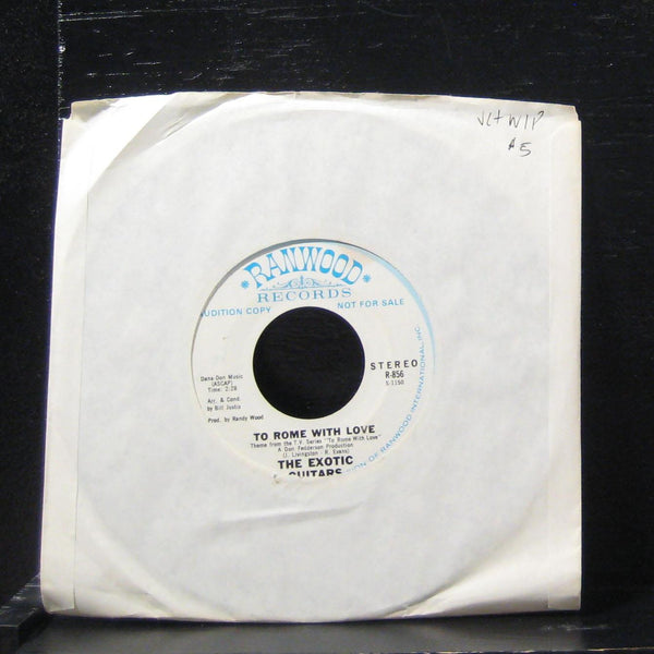 The Exotic Guitars - Peg O' My Heart / To Rome With Love 7" VG+ R-856 Vinyl 45 - Shuga Records
