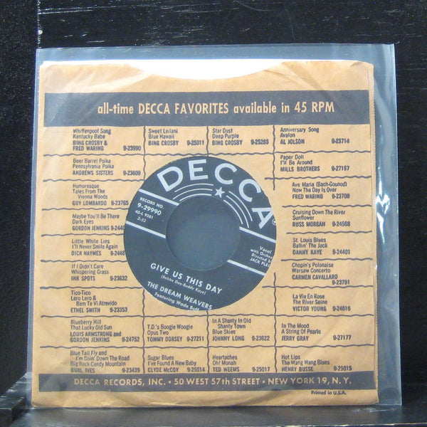 The Dream Weavers - Give Us This Day 7" VG+ 9-29990 Vinyl 45 - Shuga Records