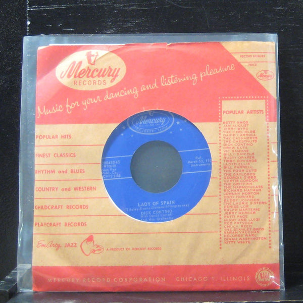 Dick Contino - Lady Of Spain / Sorrento 7" VG+ C-30045x45 Vinyl 45 - Shuga Records