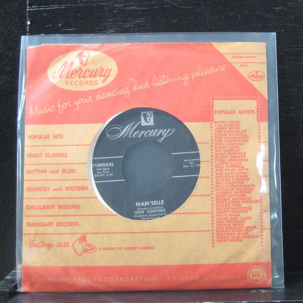 Dick Contino - My Man (Mon Homme) / Mam'selle 7" VG+ 71003x45 Vinyl 45 - Shuga Records