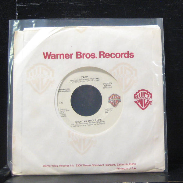 Zapp - Spend My Whole Life / Spend My Whole life 7" Mint- 7-29380 Vinyl 45 Promo - Shuga Records