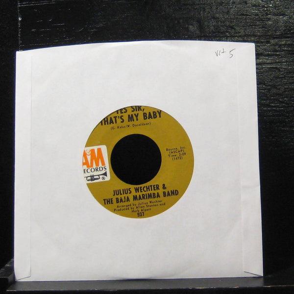 Julius Wechter & The Baja Marimba - Band Yes Sir, That's 7" VG+ 937 Vinyl 45 - Shuga Records