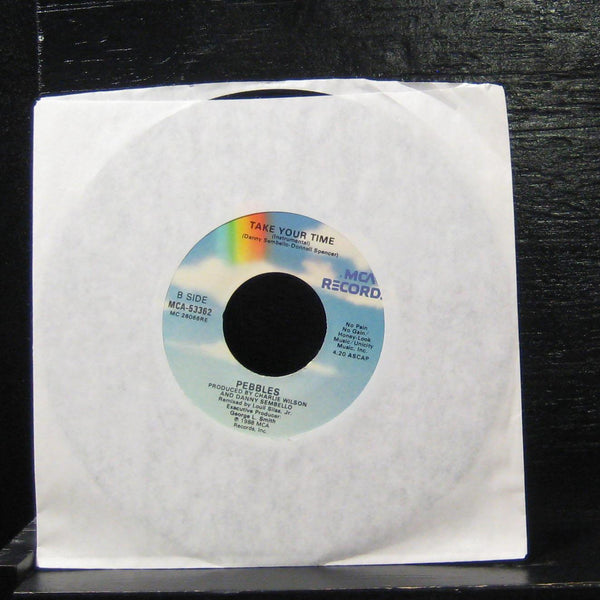 Pebbles - Take Your Time / Take Your Time 7" VG+ MCA-53362 Vinyl 45 - Shuga Records