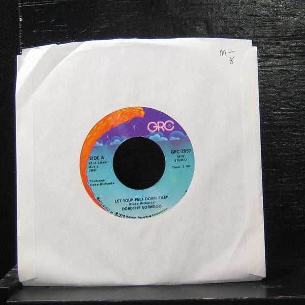 Dorothy Norwood - Let Your Feet Down Easy 7" Mint- GRC-2057 Vinyl 45 - Shuga Records