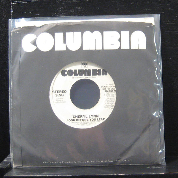 Cheryl Lynn - Look Before You Leap 7" Mint- 38-03475 Vinyl 45 - Shuga Records