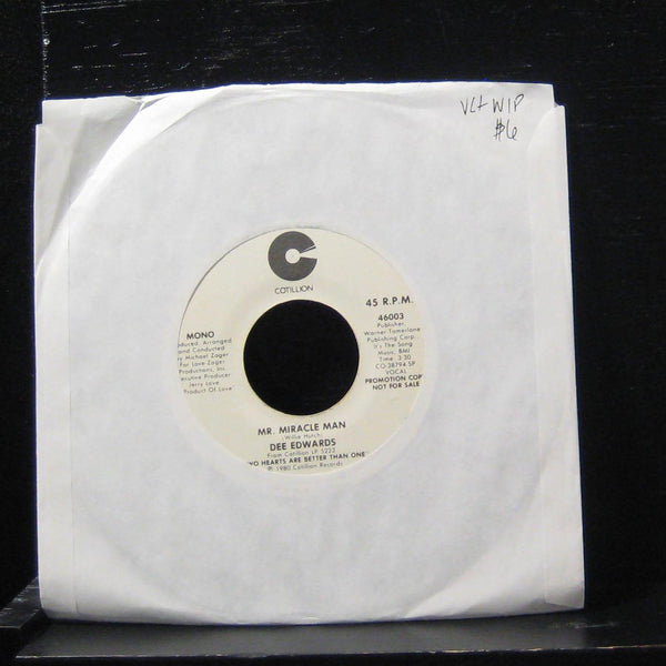 Dee Edwards - Mr. Miracle Man / Mr. Miracle Man 7" VG+ 46003 Vinyl 45 Promo - Shuga Records