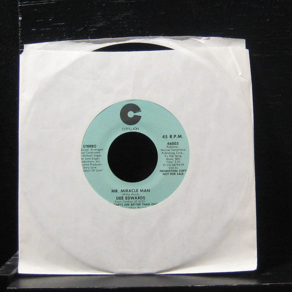 Dee Edwards - Mr. Miracle Man / Mr. Miracle Man 7" VG+ 46003 Vinyl 45 Promo - Shuga Records