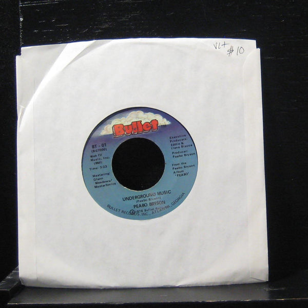 Peabo Bryson - Underground Music 7" VG+ BT-01 Vinyl 45 Bullet Records - Shuga Records
