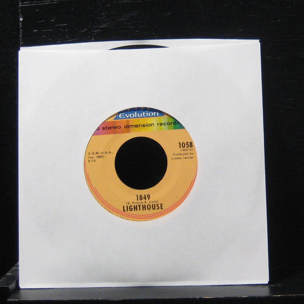 Lighthouse - 1849 / I Just Wanna Be Your Friend 7" VG+ 1058 Vinyl 45 Evolution - Shuga Records