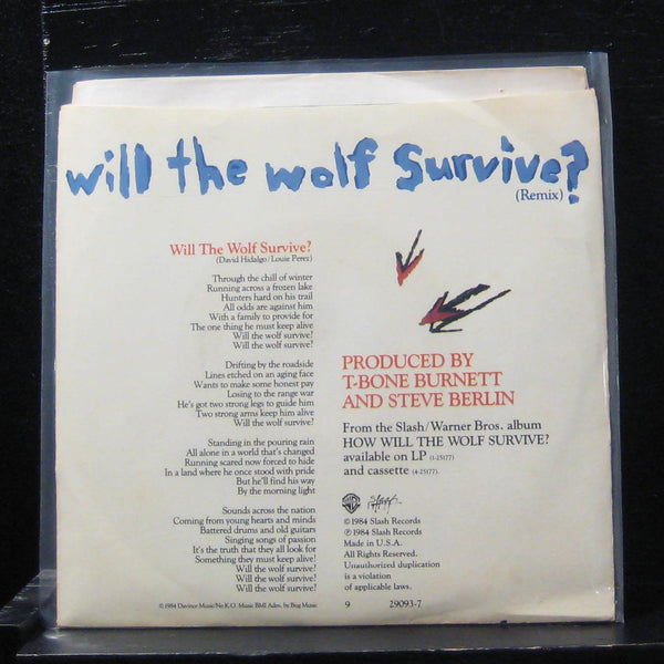 Los Lobos - Will The Wolf Survive? / The Breakdown 7" Mint- 7-29093 Vinyl 45 - Shuga Records