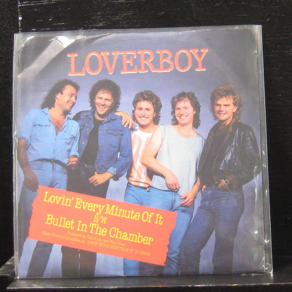Loverboy - Lovin Every Minute Of It 7" VG+ 38-005569 Vinyl 45 Columbia - Shuga Records