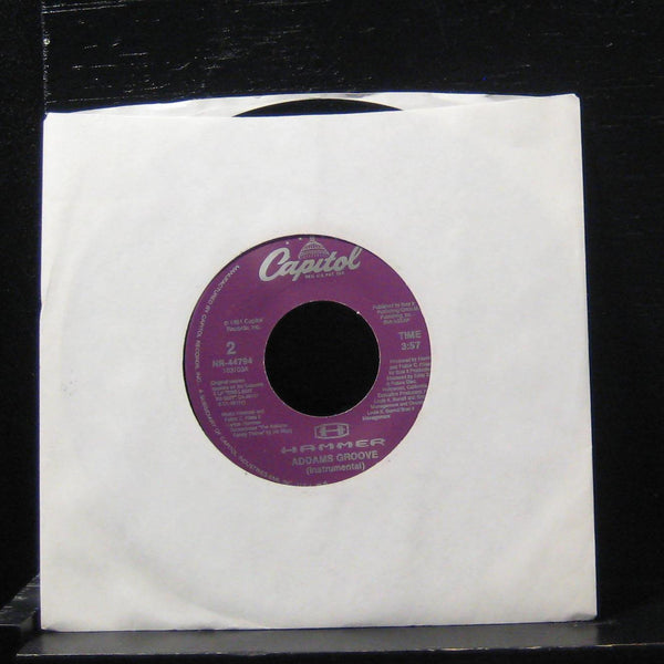 Hammer - Addams Groove / Instrumental 7" Mint- NR-44794 Vinyl 45 - Shuga Records