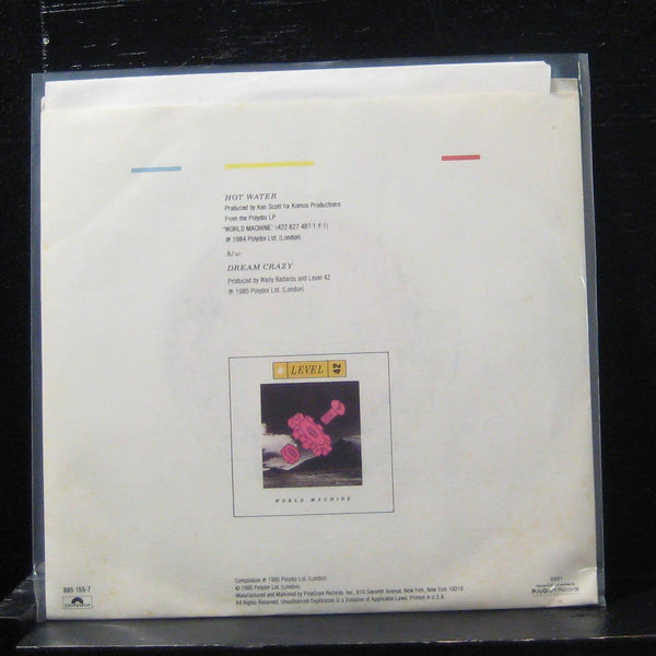 Level 42 - Hot Water / Dream Crazy 7" Mint- 885-155-7 Vinyl 45 - Shuga Records