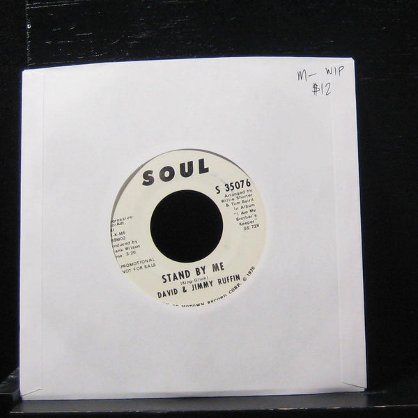 David & Jimmy Ruffin - Stand By Me 7" Mint- S 35076 Vinyl 45 Promo - Shuga Records