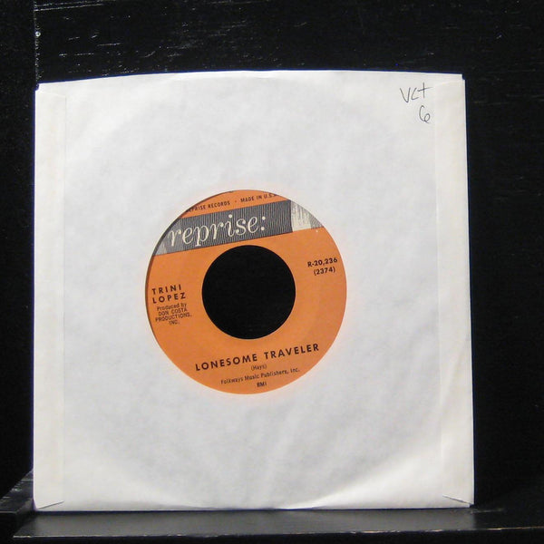 Trini Lopez - Lonesome Traveller / Kansas City 7" VG+ R-20,236 Vinyl 45 - Shuga Records