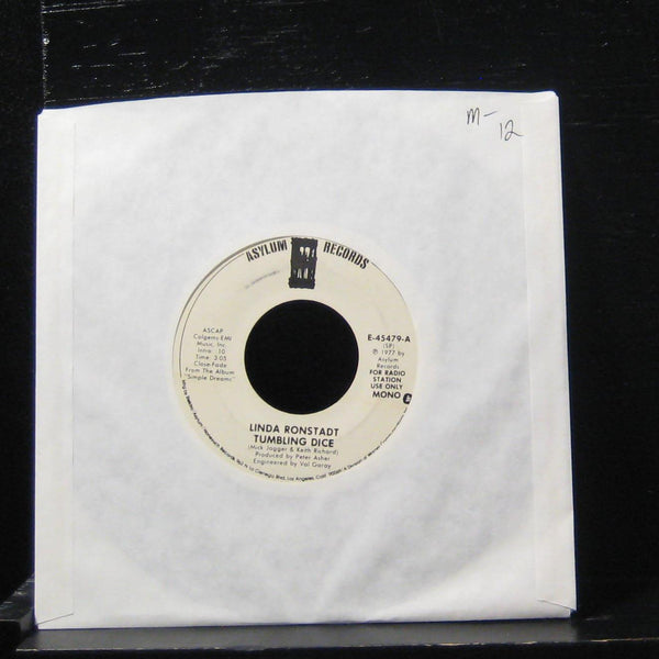 Linda Ronstadt - Tumbling Dice /Tumbling Dice 7" Mint- E-45479 Vinyl 45 - Shuga Records