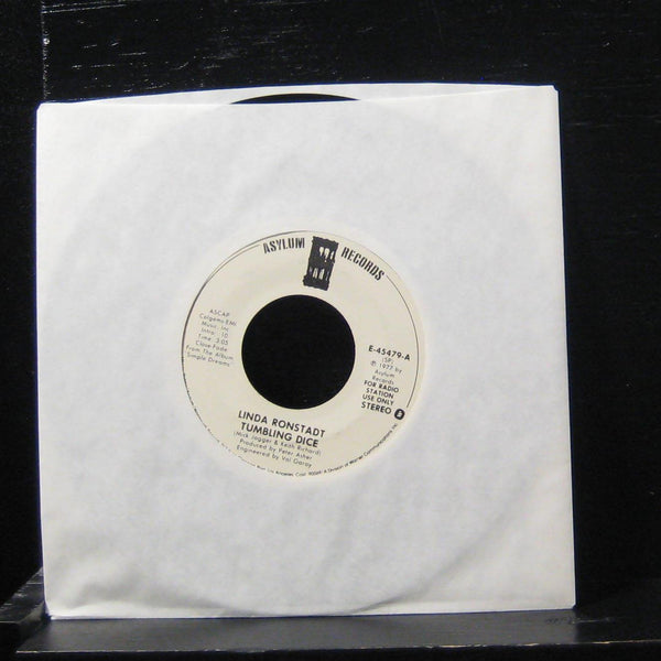 Linda Ronstadt - Tumbling Dice /Tumbling Dice 7" Mint- E-45479 Vinyl 45 - Shuga Records