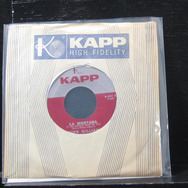 Roger Williams - La Montana / What Lies Over The Hill 7" Mint- K-331 X Vinyl 45 - Shuga Records